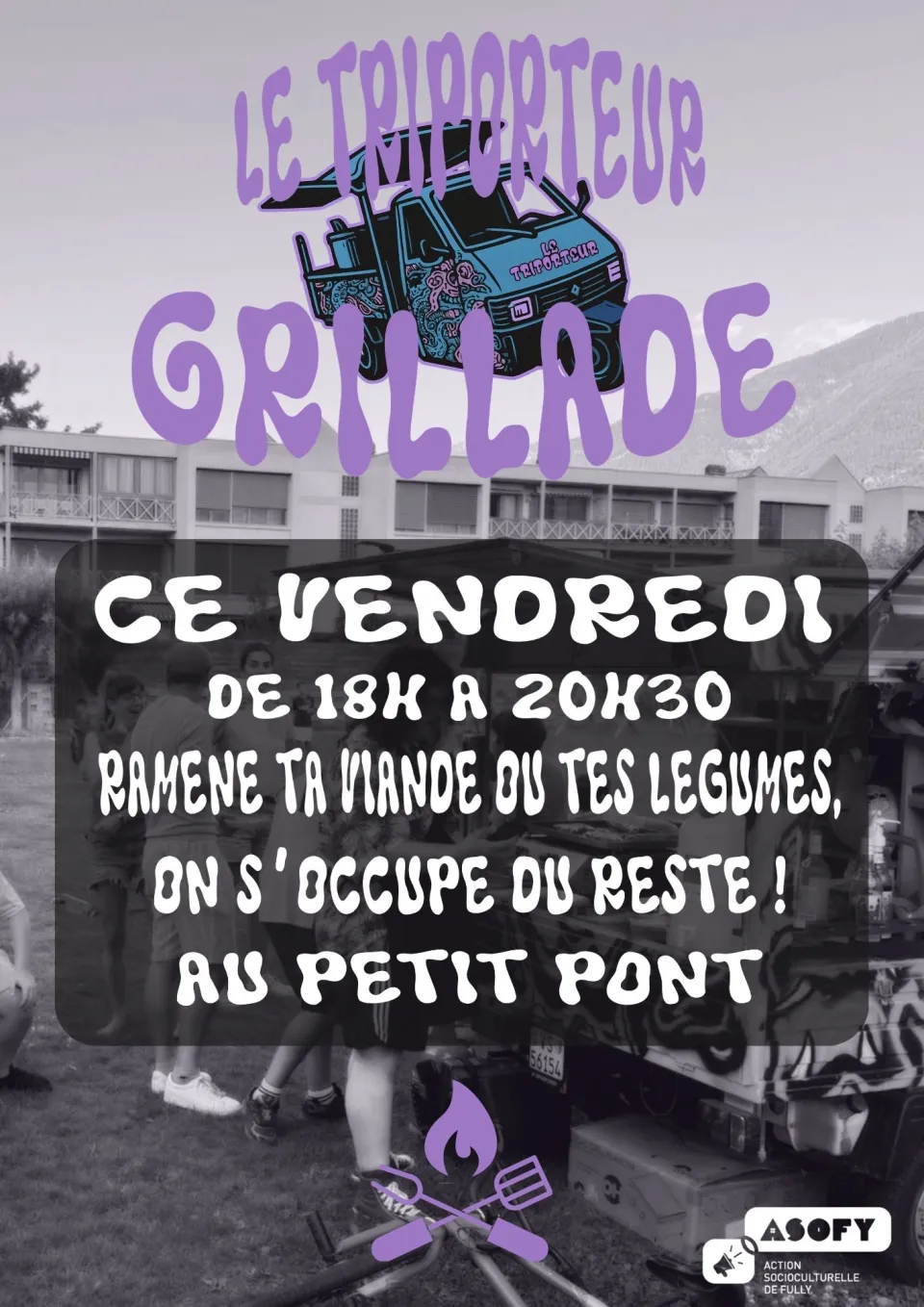 Le Triporteur : Grillade - Flyer
