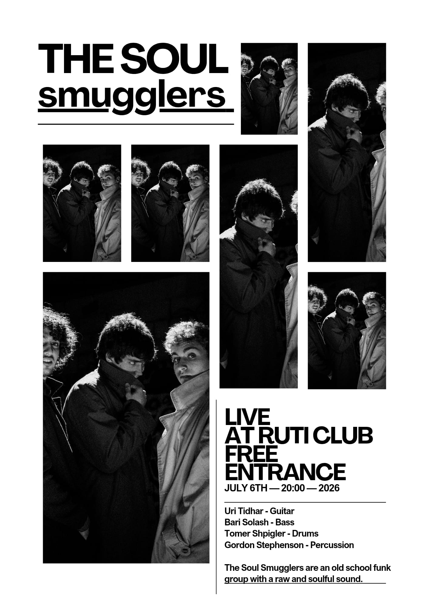 להקת The Soul Smugglers: - פלייר