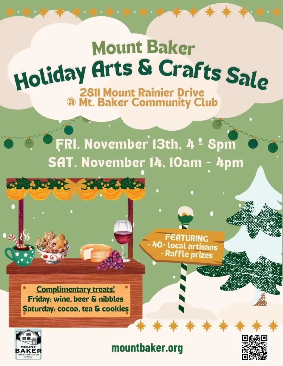 Mount Baker Holiday Arts & Crafts Sale - Flyer