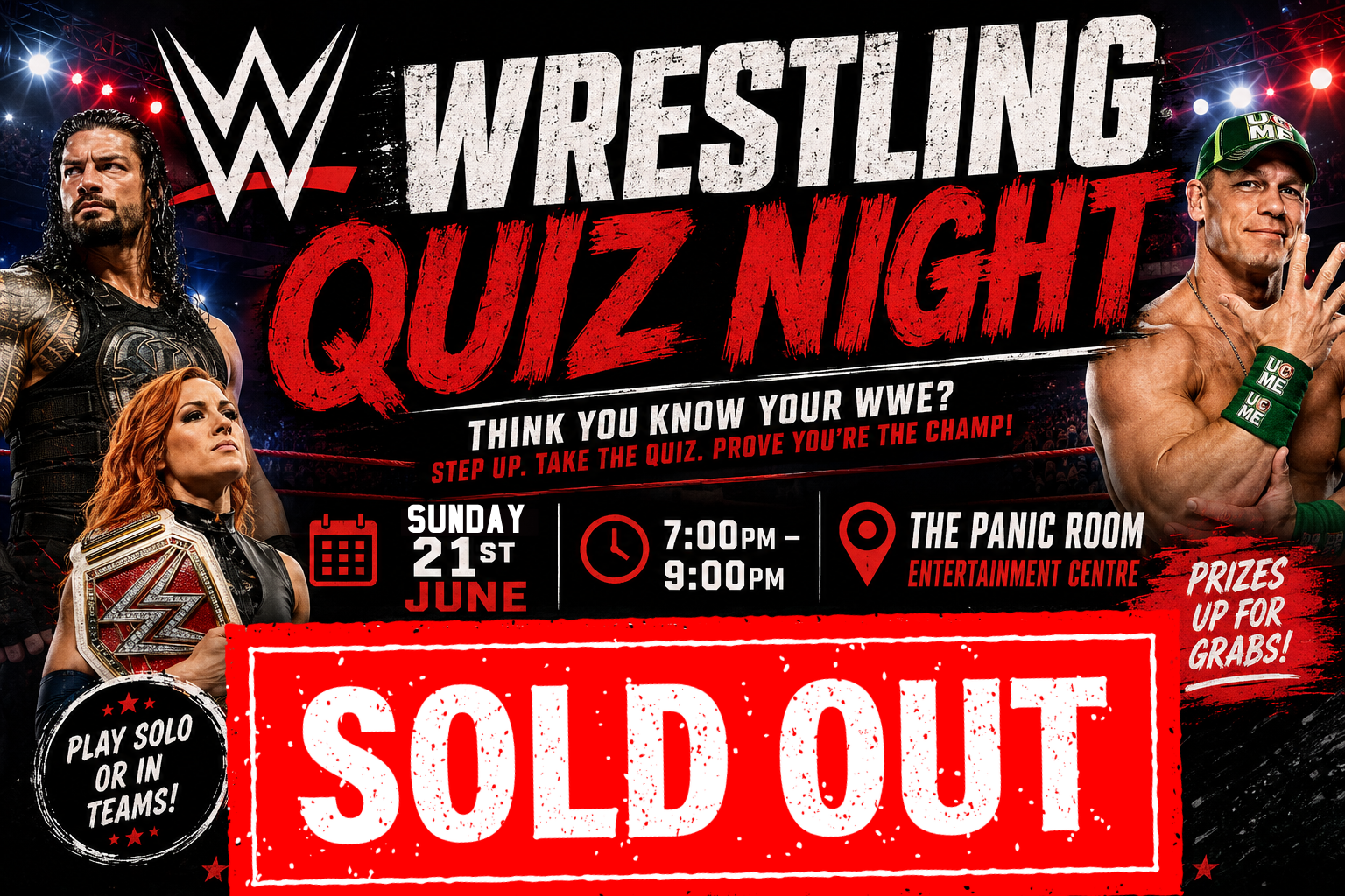 WWE Quiz Night (SOLD OUT)