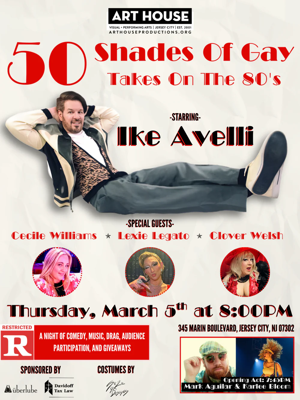 50 Shades of Gay: Takes On The 80's - Flyer