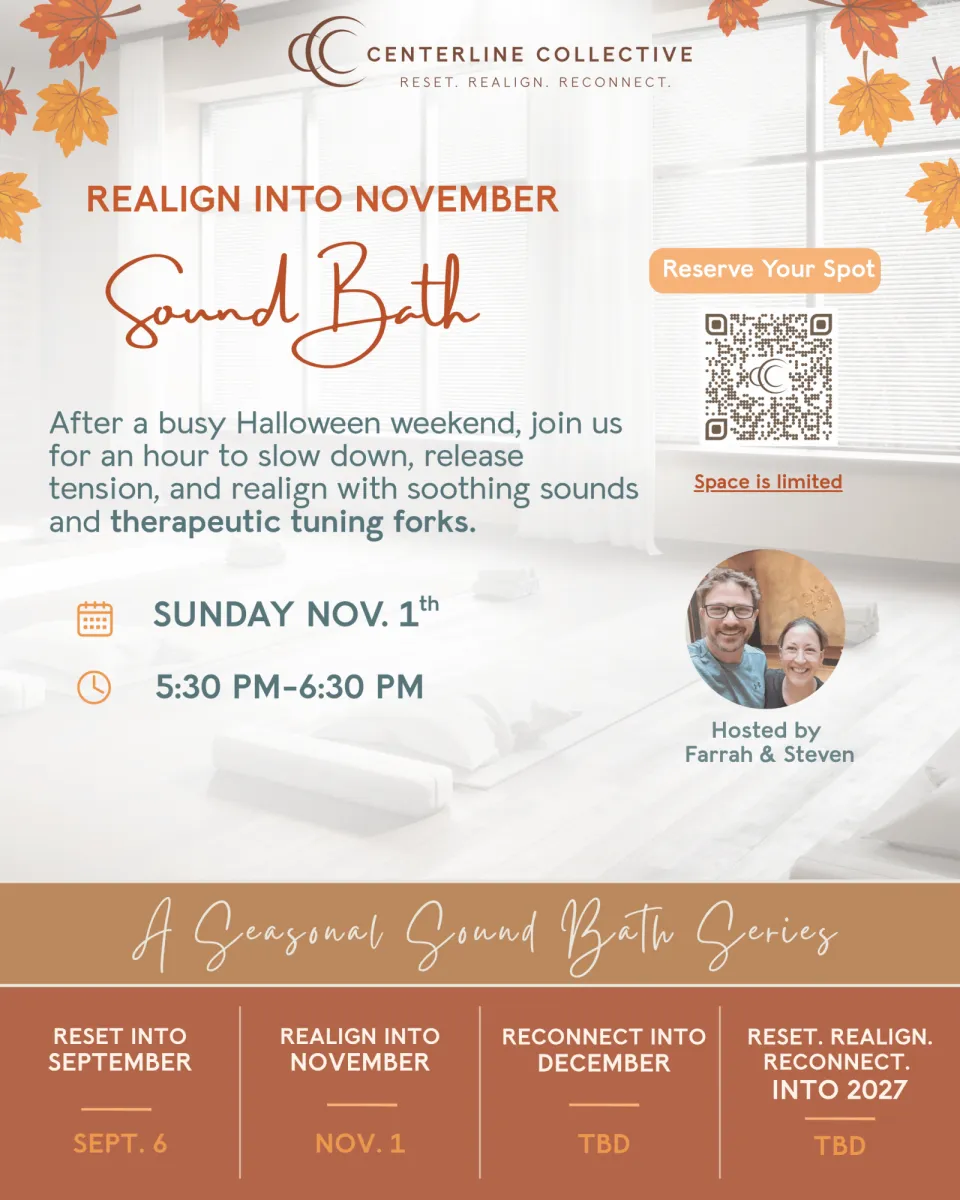 Realign into November | Sound Bath - Flyer