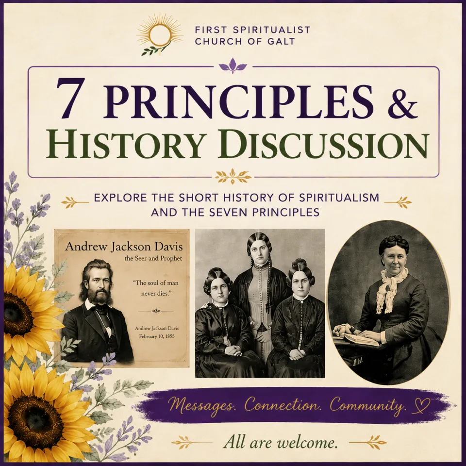 The 7 Principles & History Discussion - Flyer