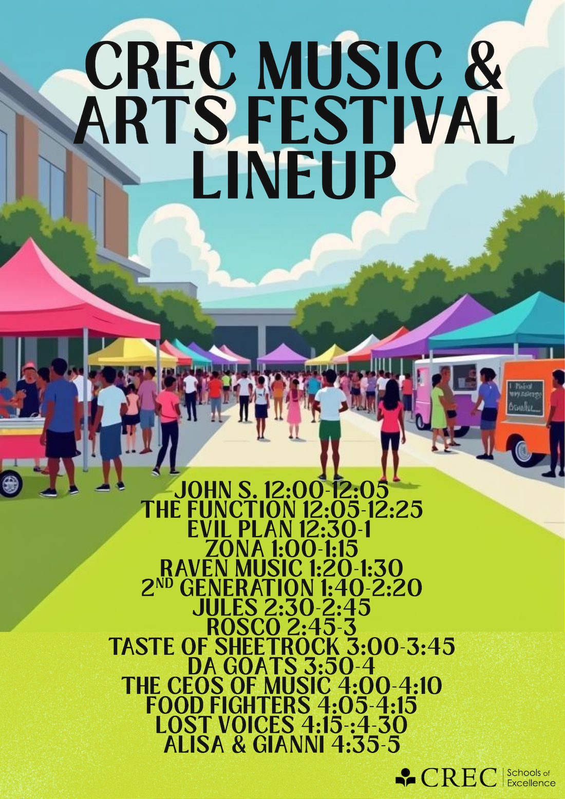 CREC Music & Arts Festival - Flyer