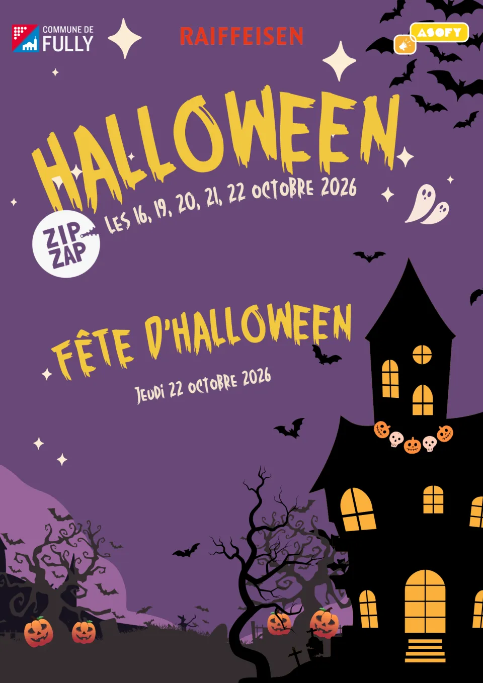 Zip Zap Halloween - Flyer
