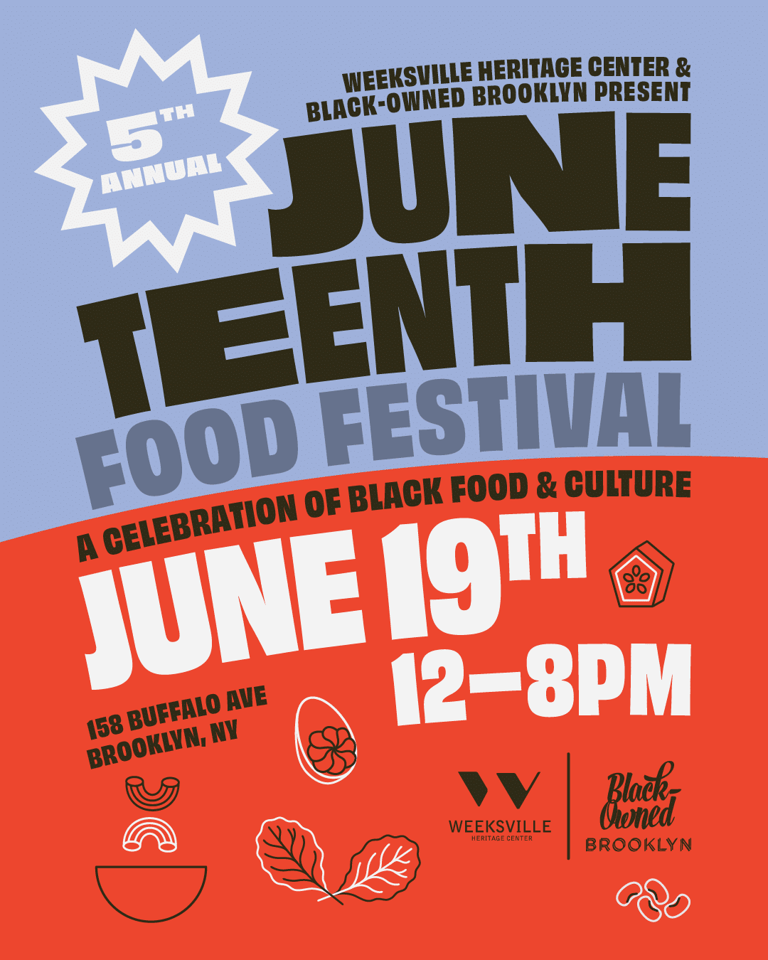 5th Annual Juneteenth Food Festival - Flyer