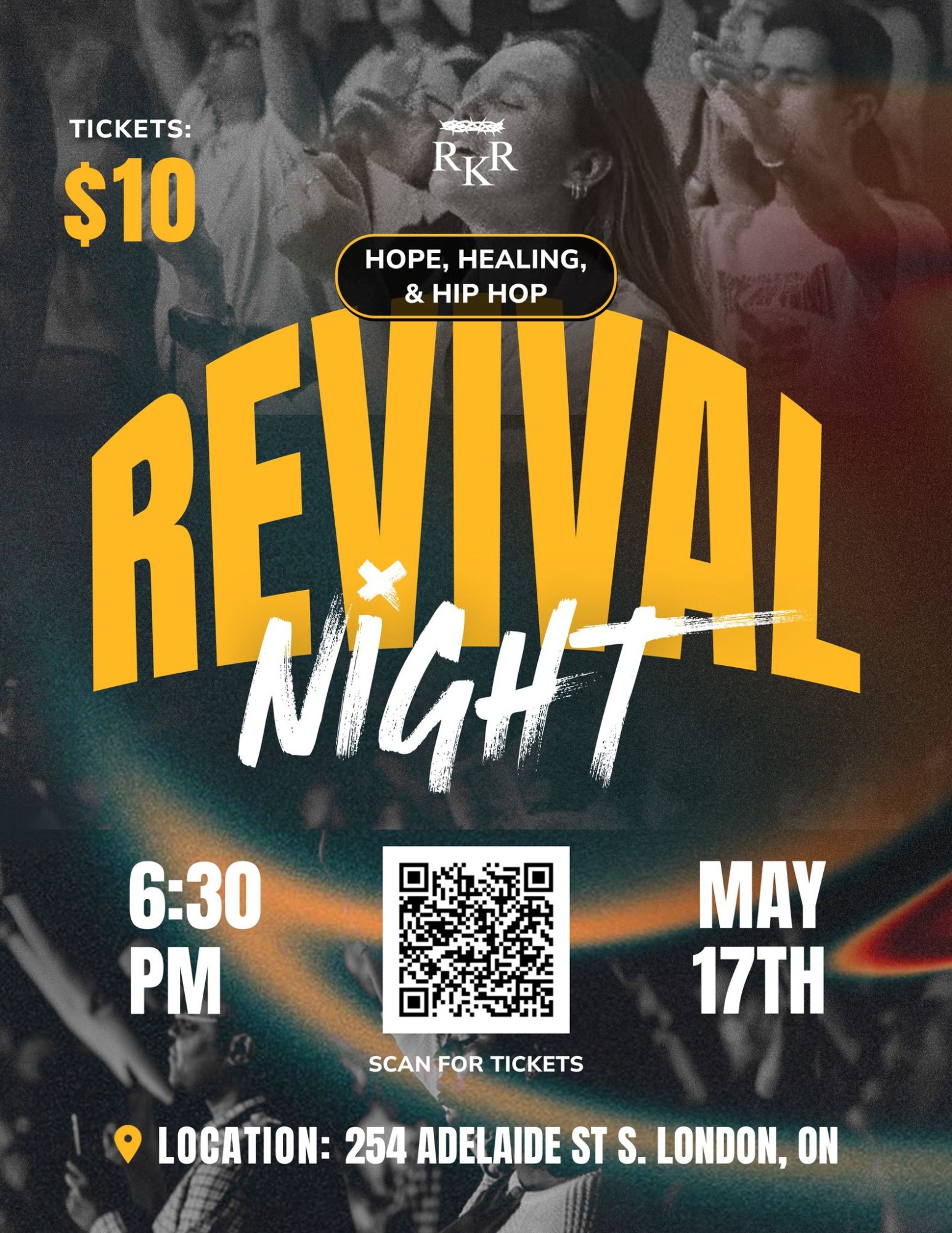 Revival Night: Hope, Healing, & Hip Hop - Flyer