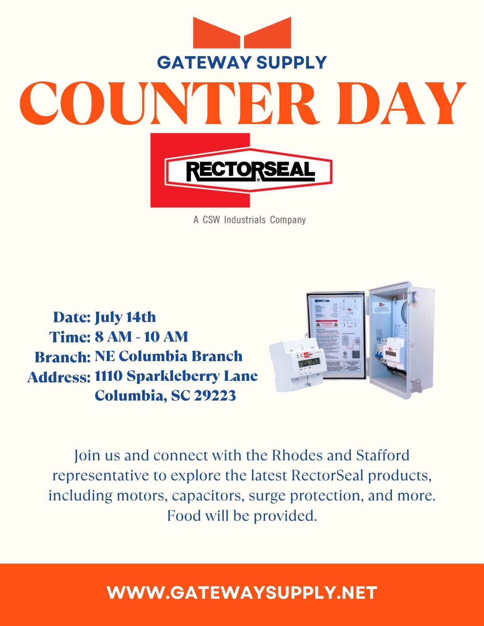 RectorSeal Counter Day  - RSCD-NE - Flyer