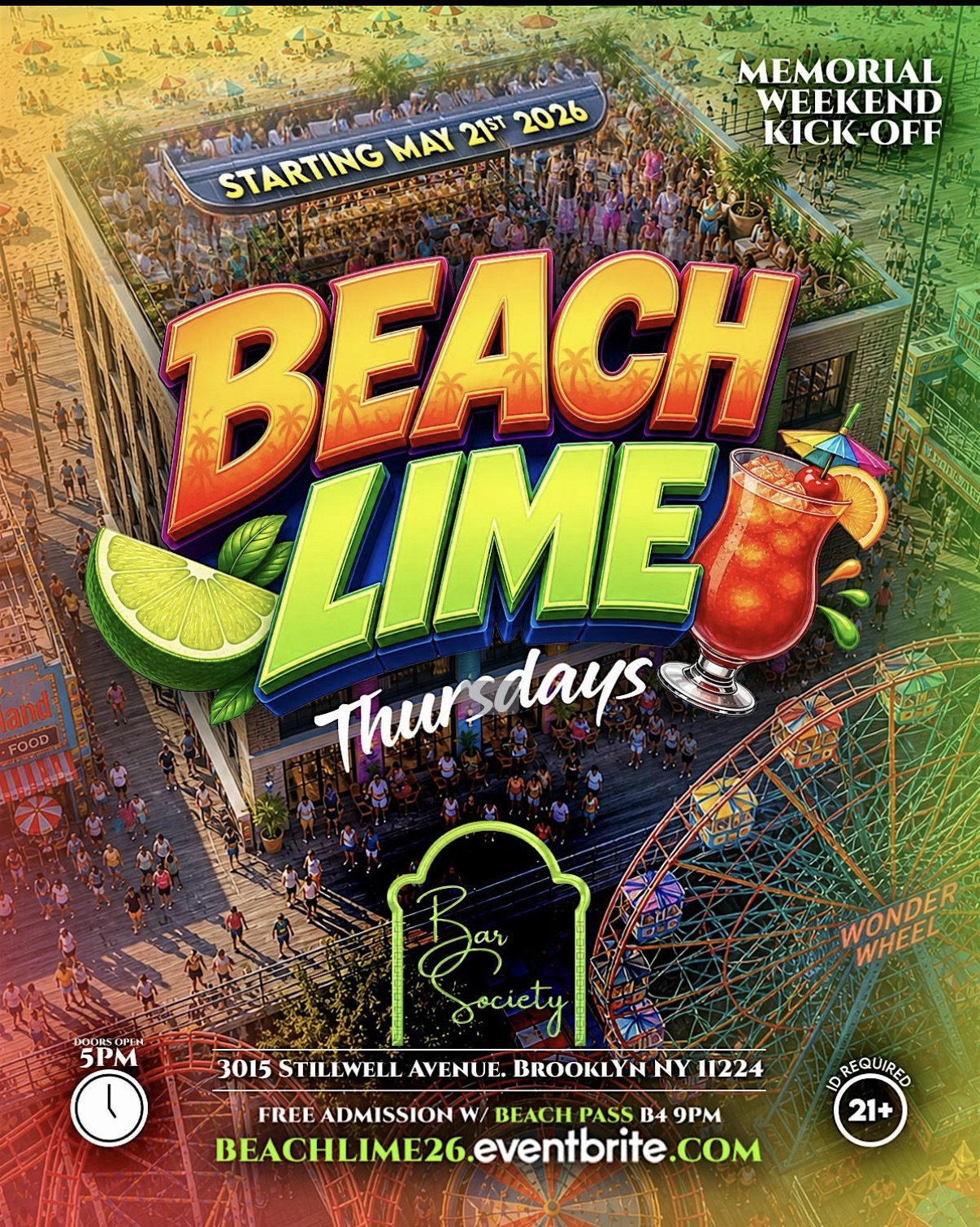 BEACH LIME Thursdays - Flyer