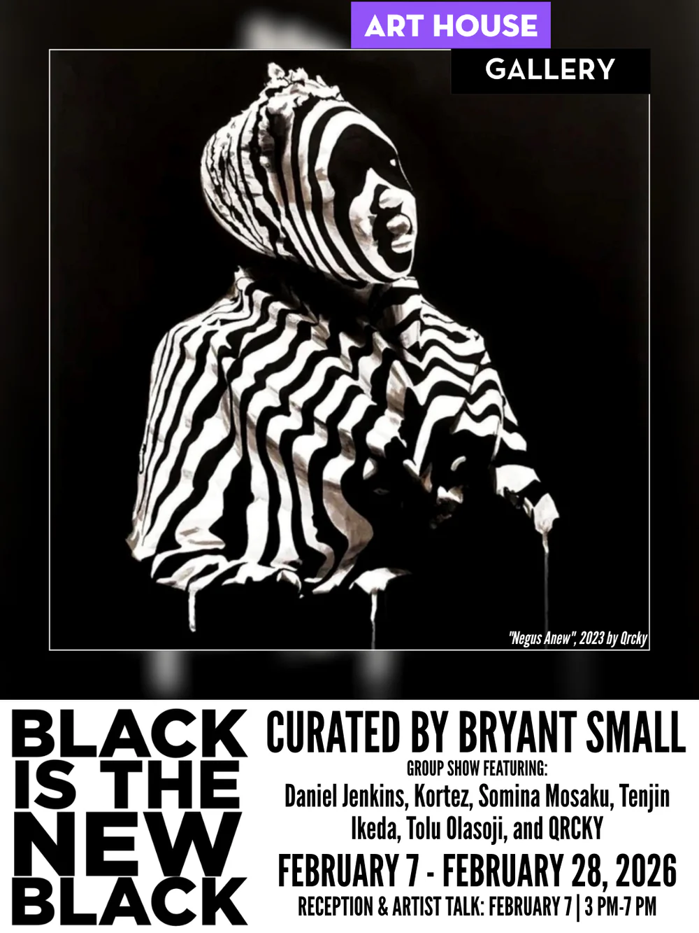 Black is the New Black Opening and Artist Talk - Flyer
