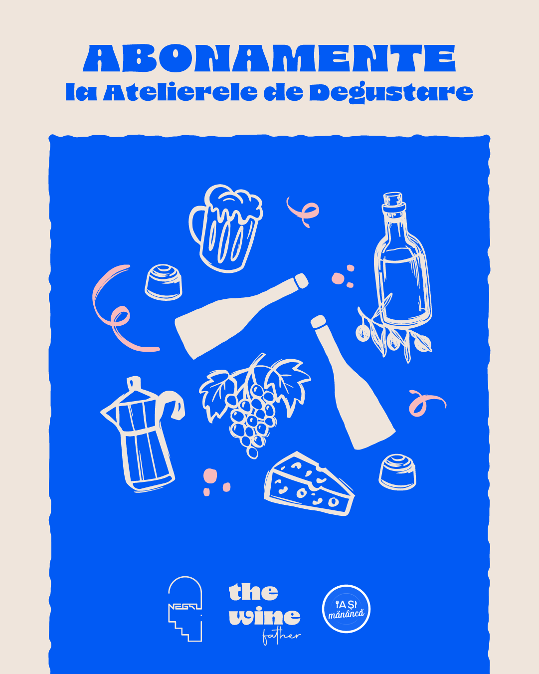 Abonamente la Atelierele de Degustare - Afiș