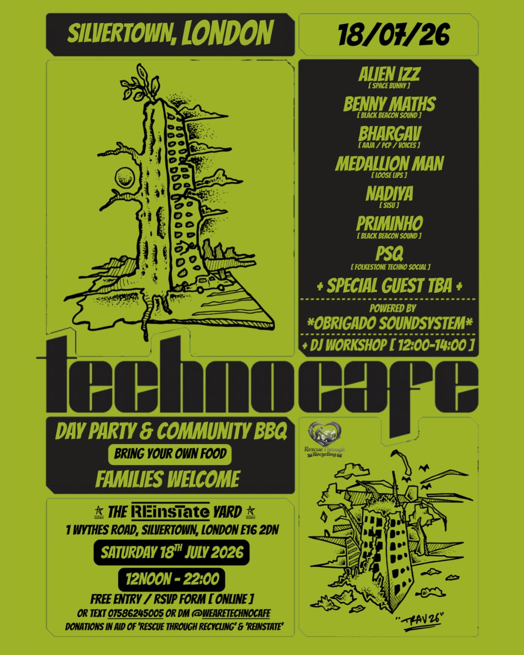 Techno Cafe - Flyer