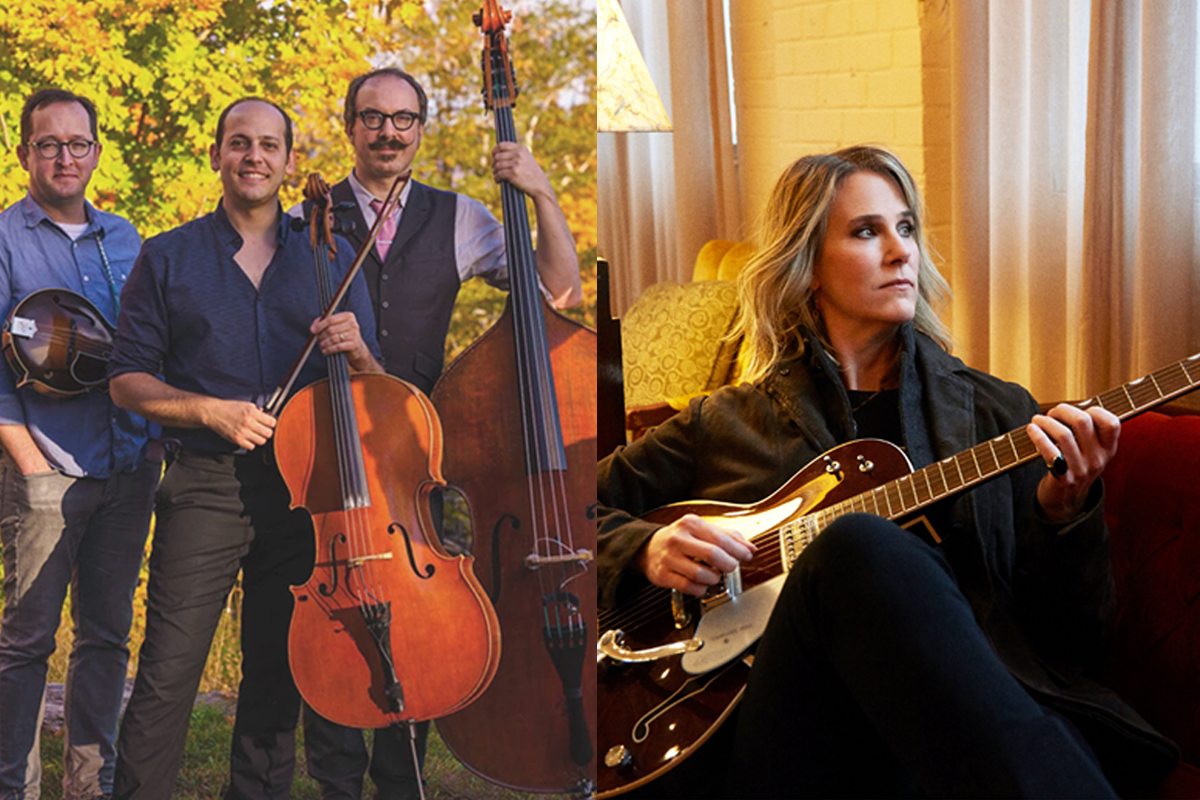 Troubadour Acoustic Concert Series presents Mike Block Trio and Lynne Hanson - Flyer