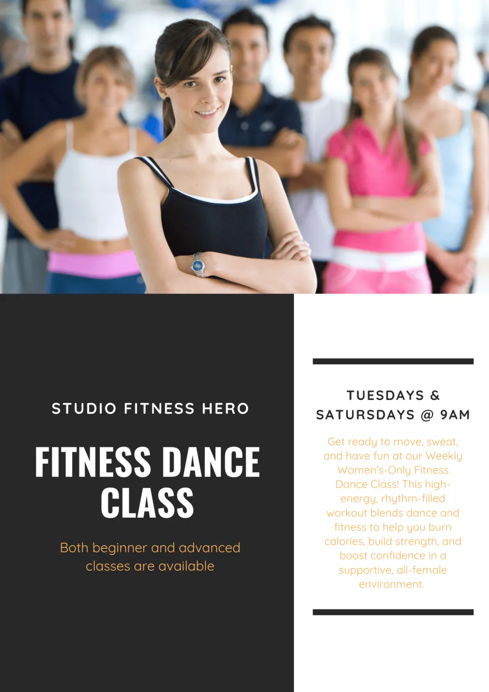 Fitness Dance Class - Flyer