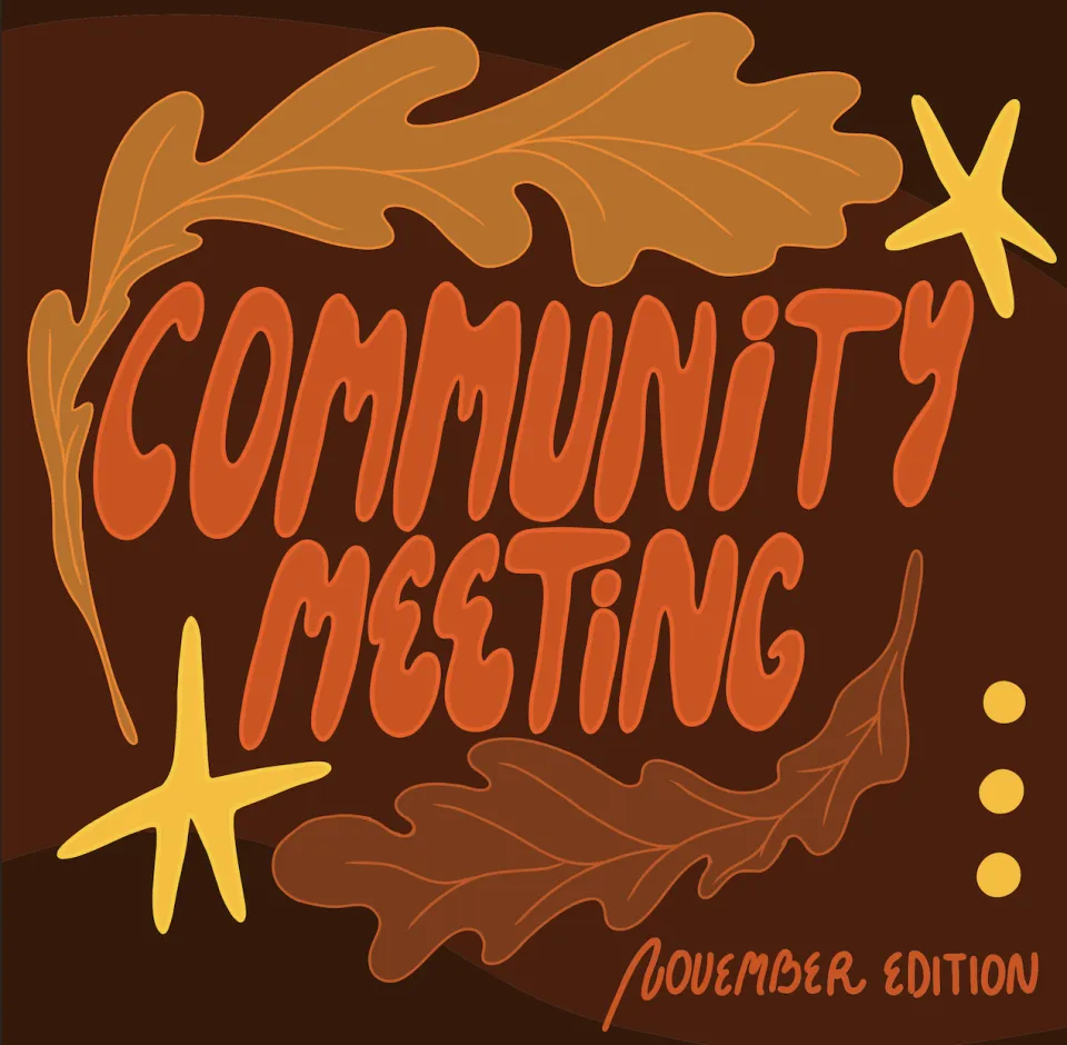 Community Meeting - November Edition - Flyer