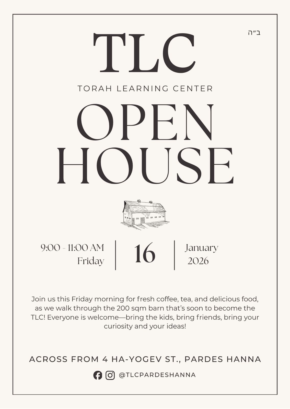 TLC Open House - Flyer