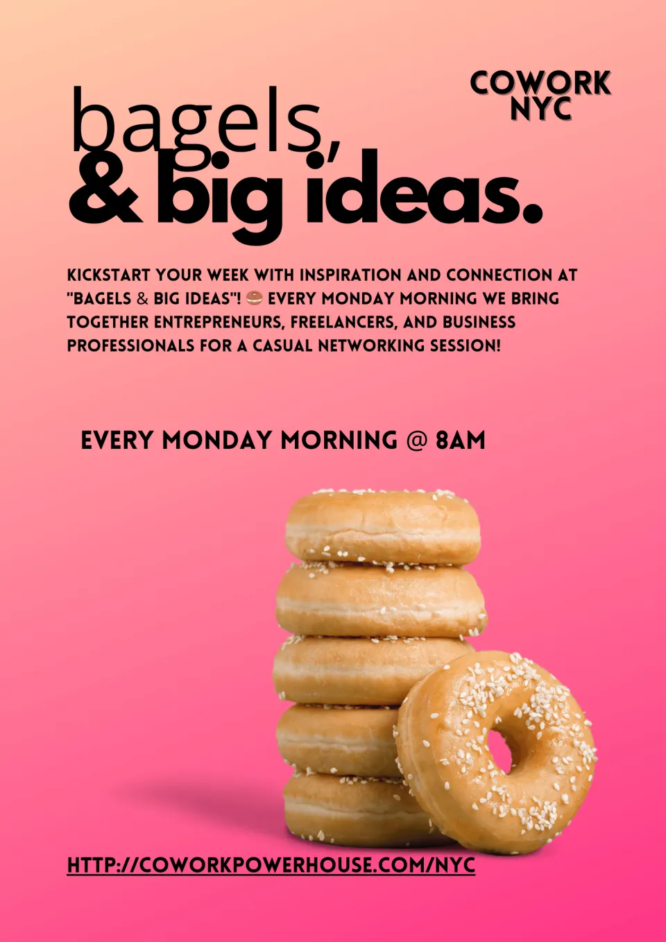 Bagels & Big Ideas – Brainstorming & Breakfast! - Flyer