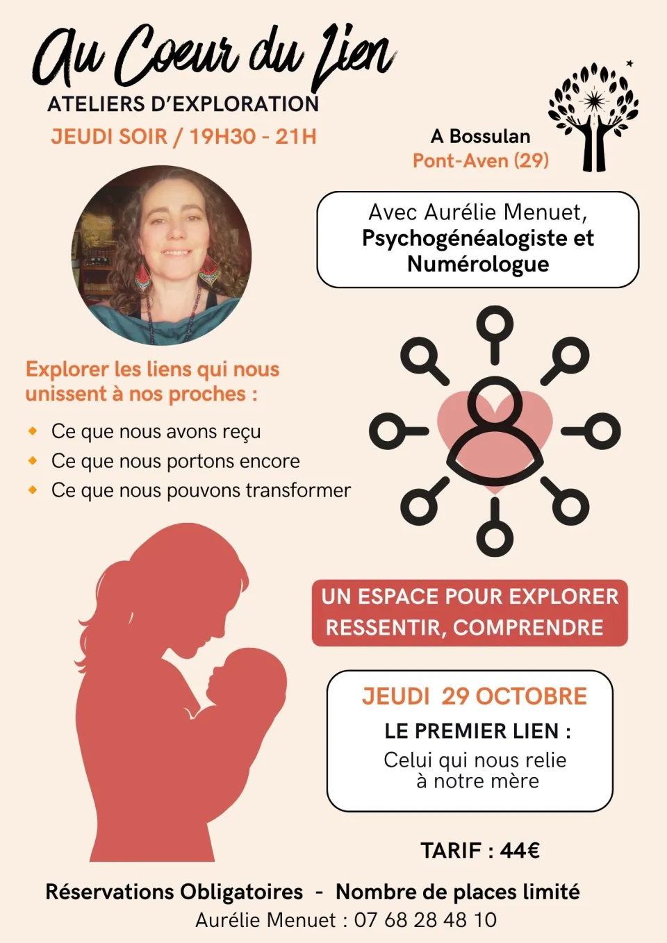 Au Coeur du Lien - Le lien à notre mère - Flyer