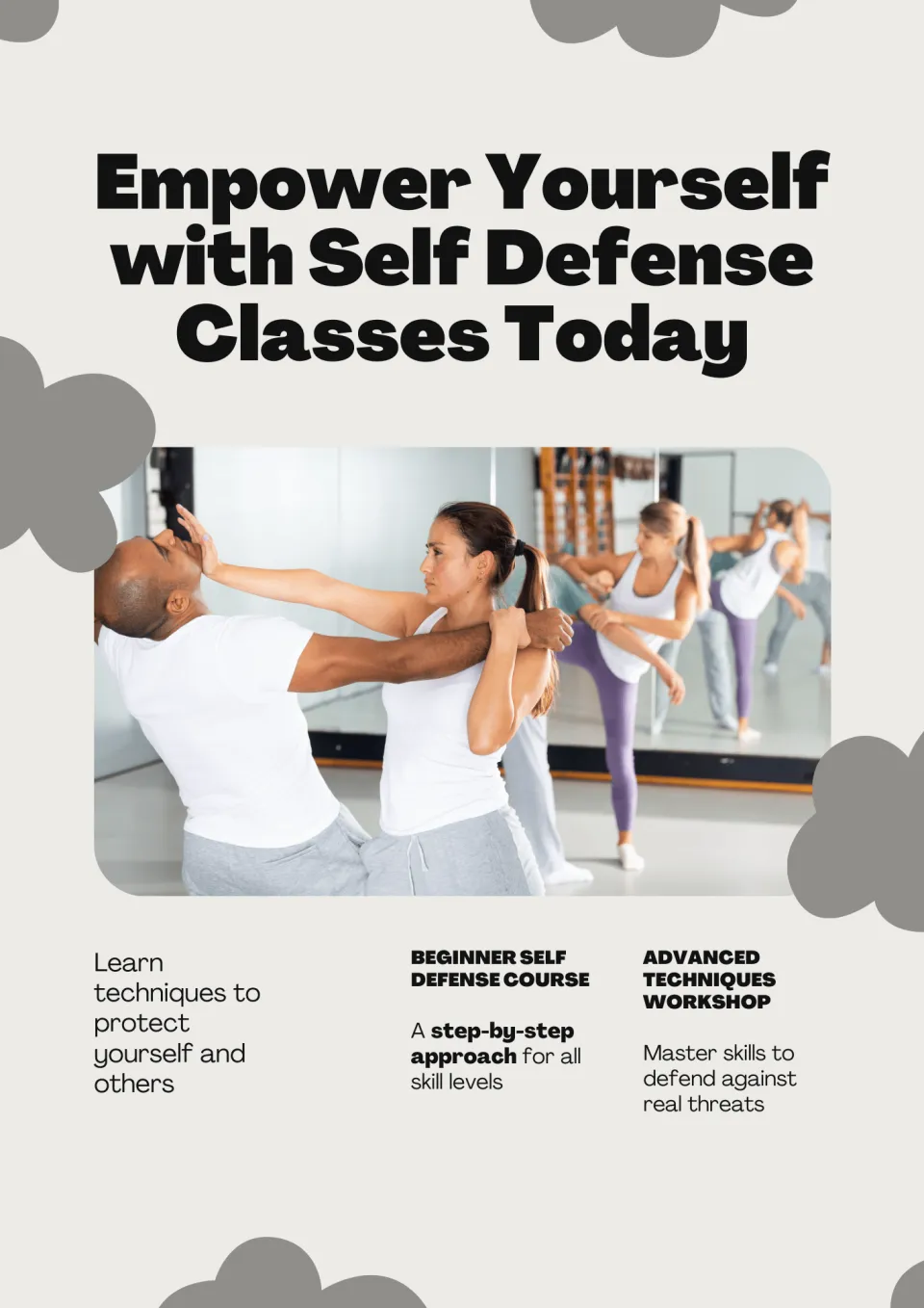 Women's Self-Defense Class - Flyer
