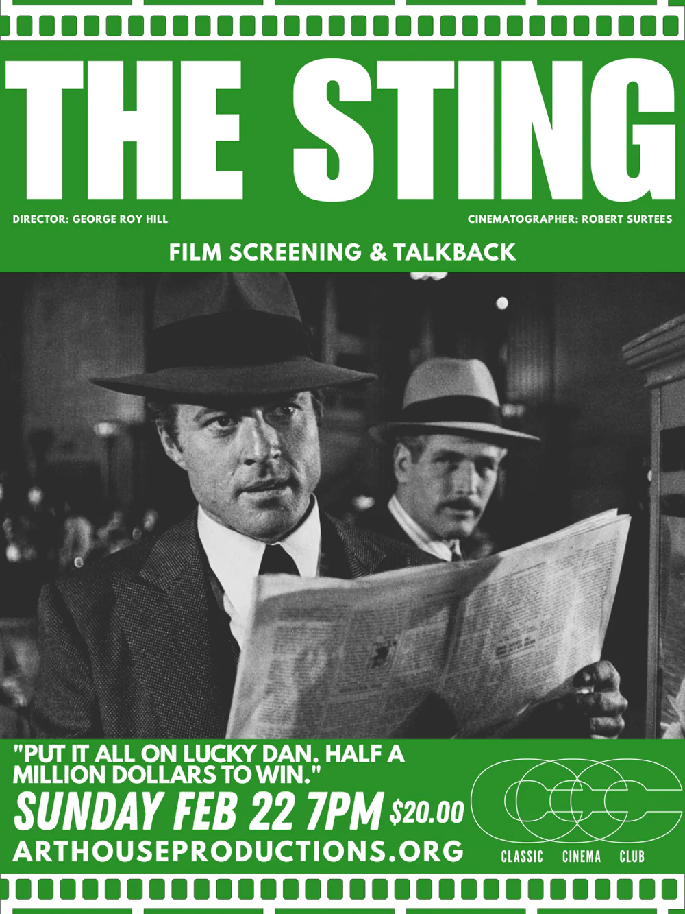 The Sting - Flyer