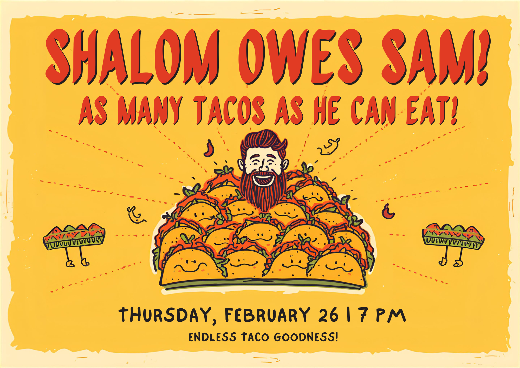 Sam's Taco Extravaganza!! - Flyer