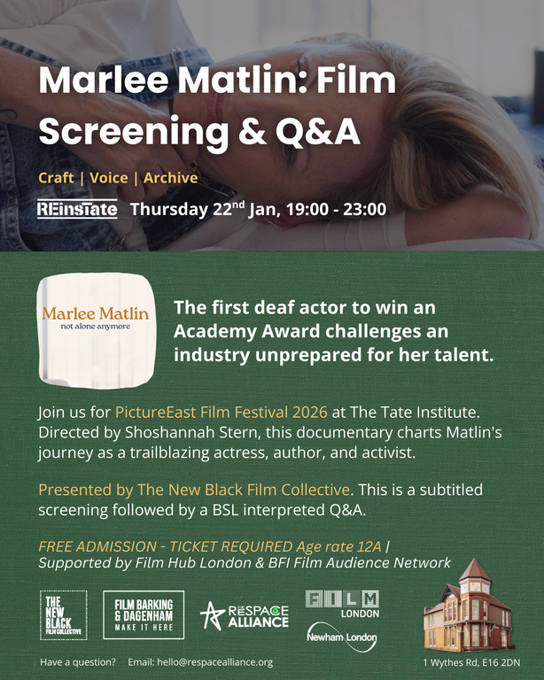 🎦 Marlee Matlin: Film Screening & Q&A - Flyer