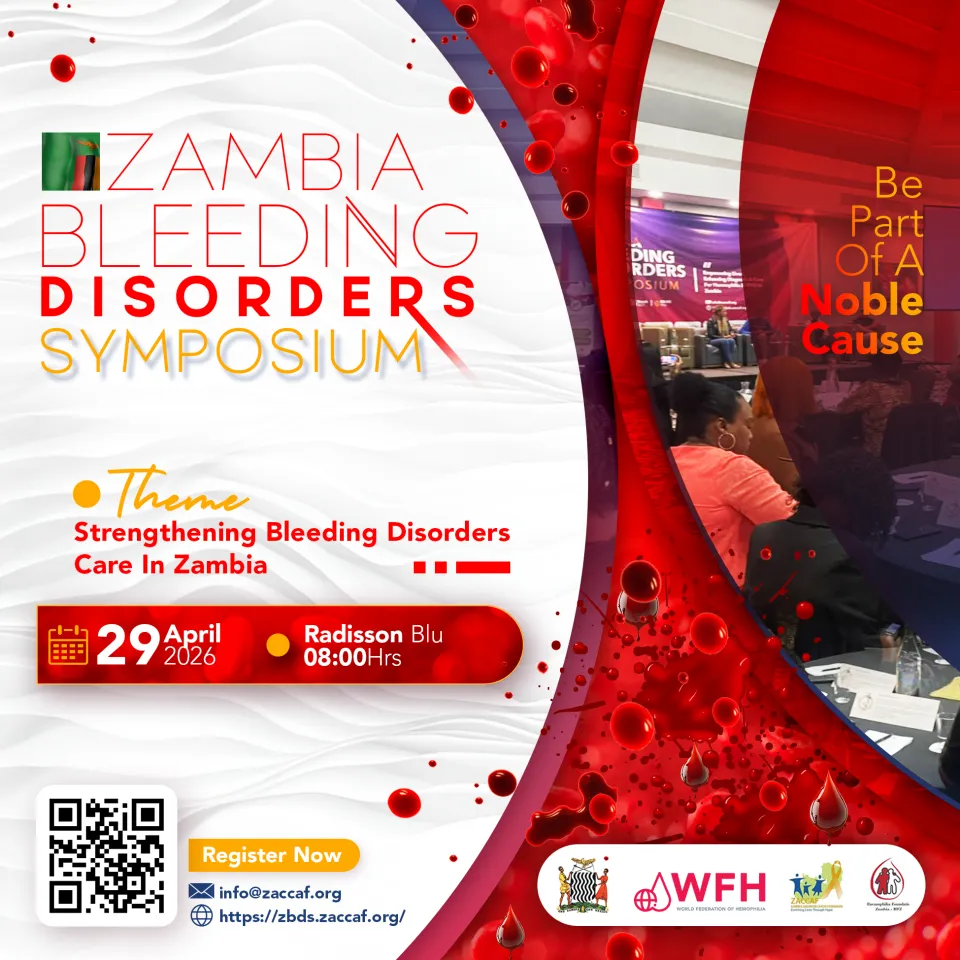Zambia Bleeding Disorders Symposium - Flyer