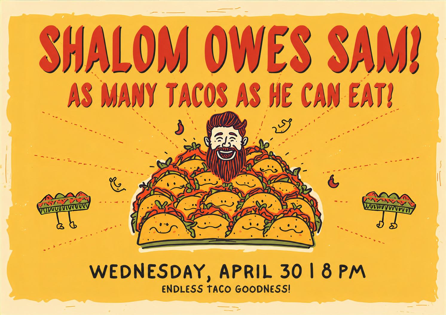 Sam's Taco Extravaganza!! - Flyer