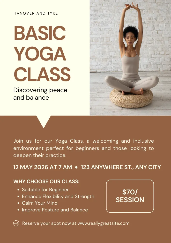 Monthly Yoga Retreat - Flyer