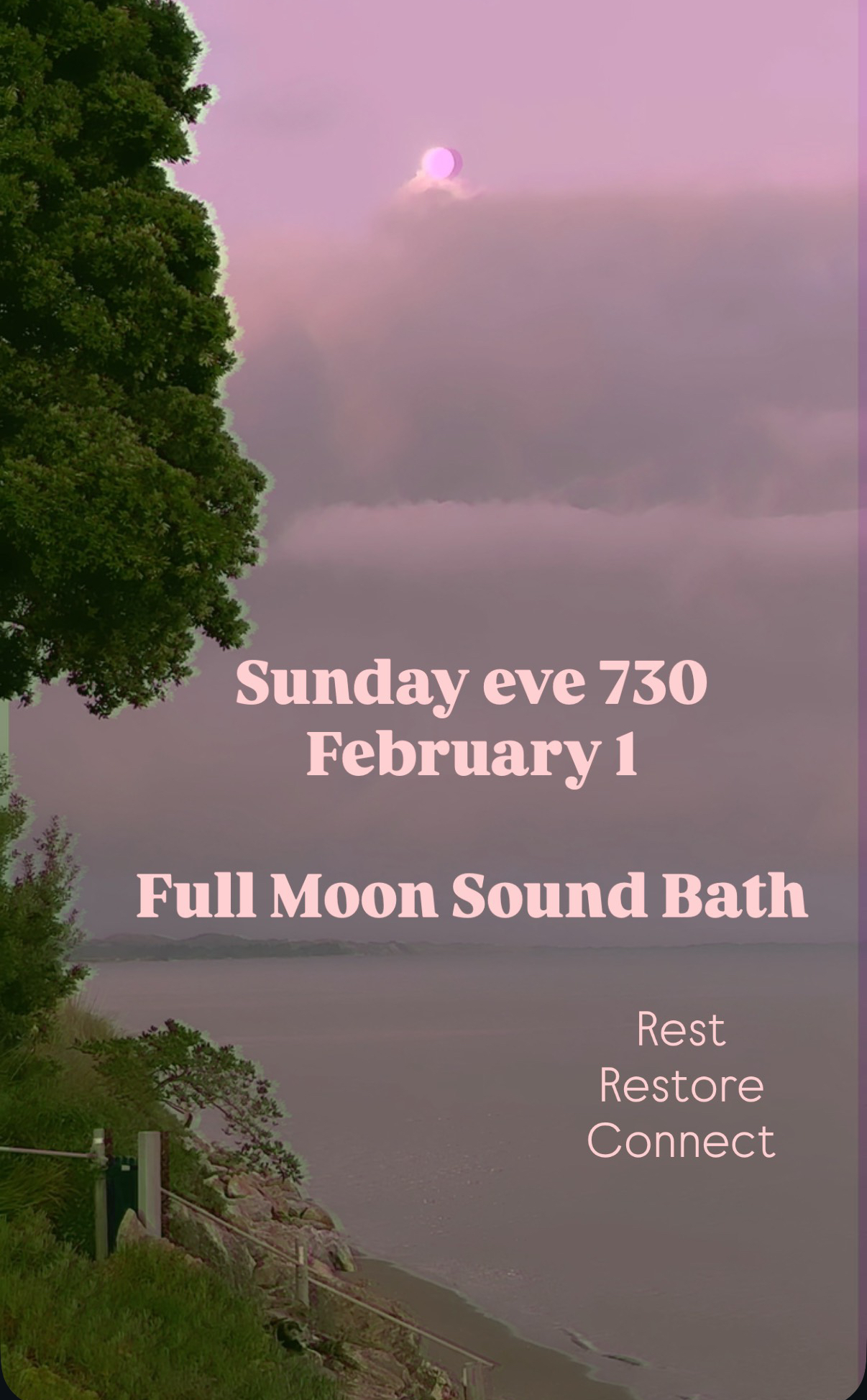 Special Full Moon Sound Bath - Flyer