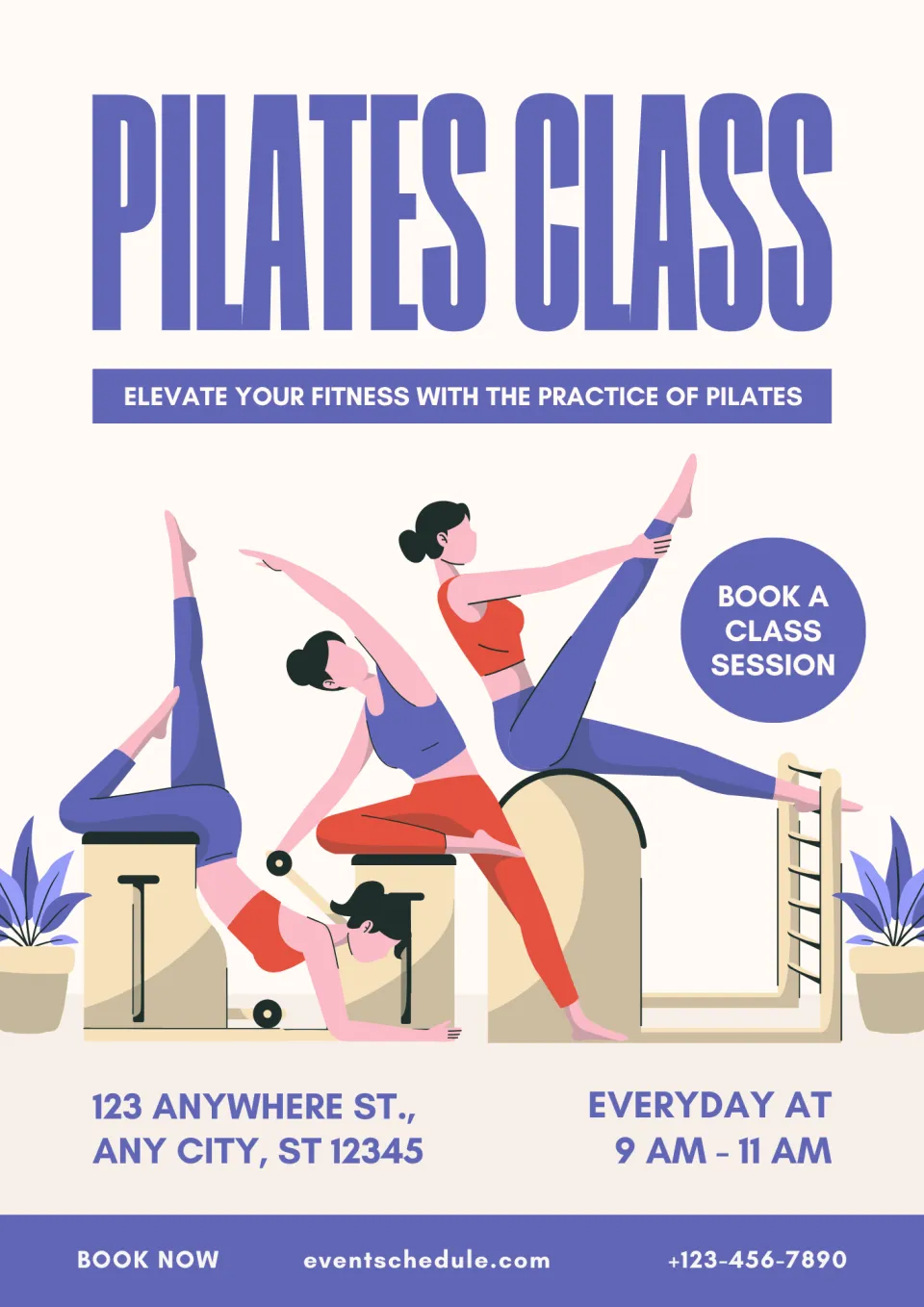 Pilates - Women Only - Flyer