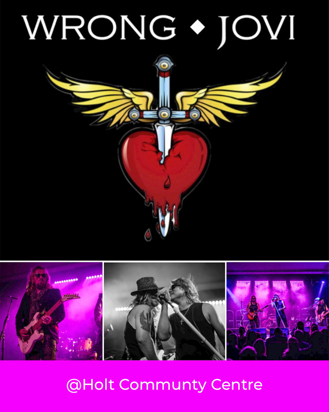 Wrong Jovi: Bon Jovi Tribute + England v Panama Match - Flyer
