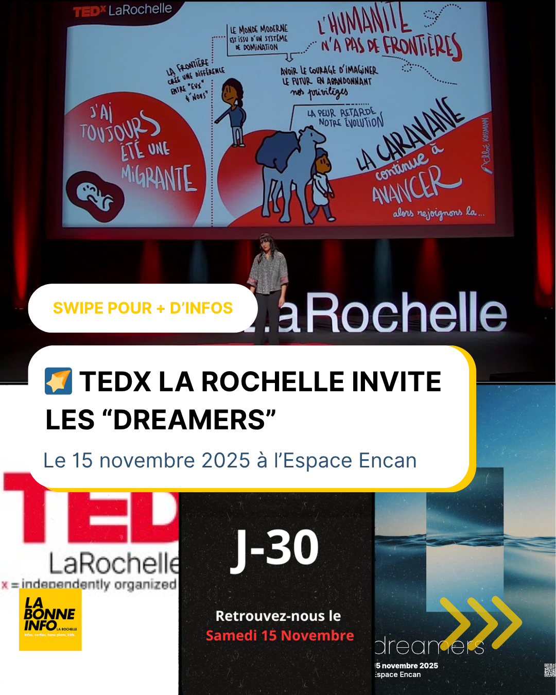 Tedx La Rochelle Invite Les "dreamers" - Flyer