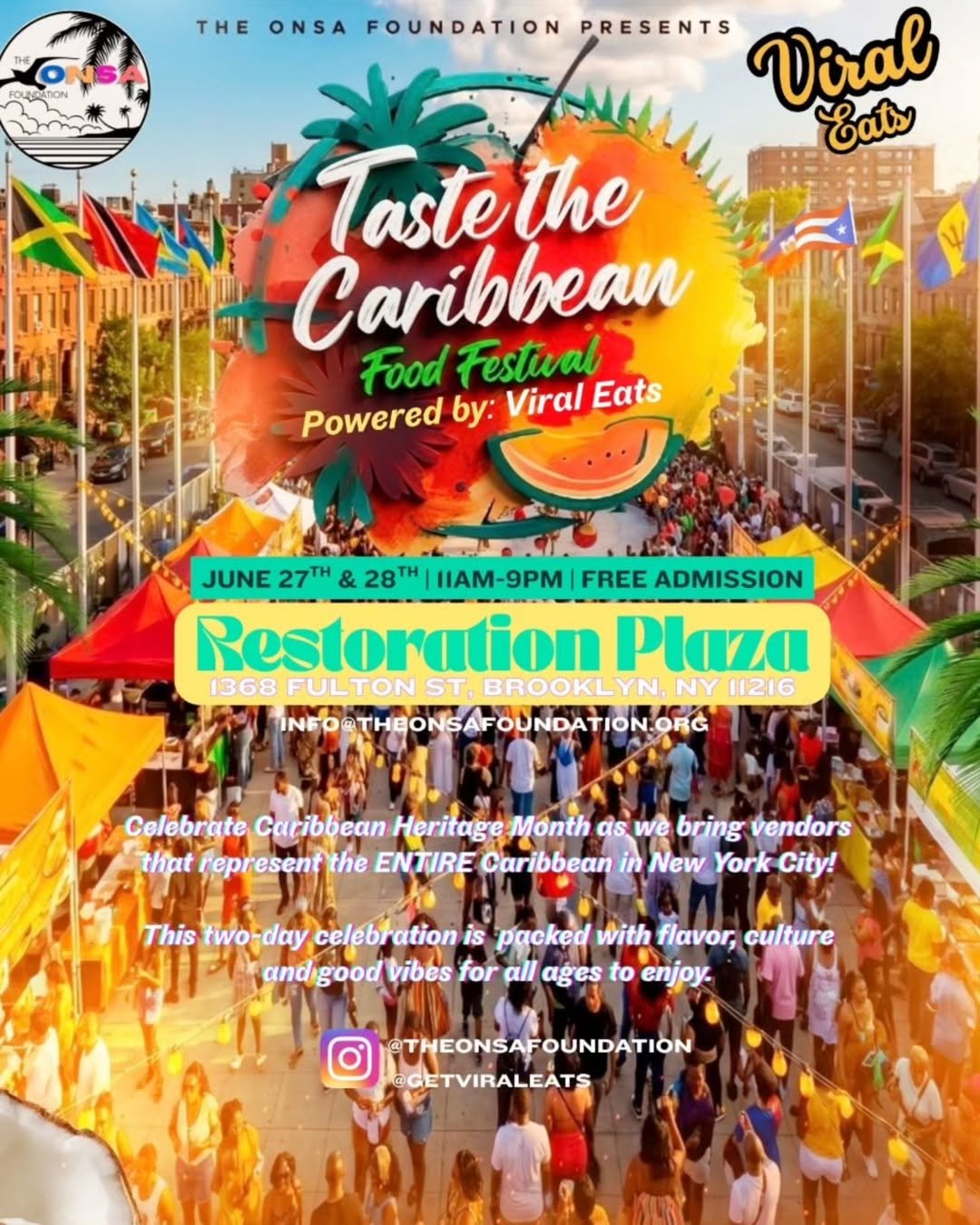 Taste the Caribbean Food Festival - Flyer